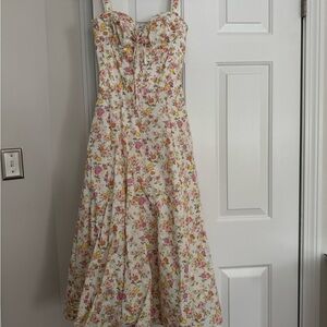 House of CB White Floral Dress